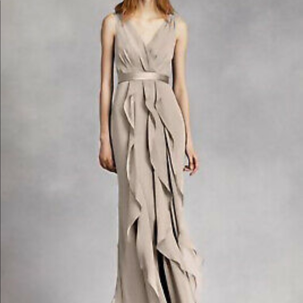 White By Vera Wang Bridesmaid Dress